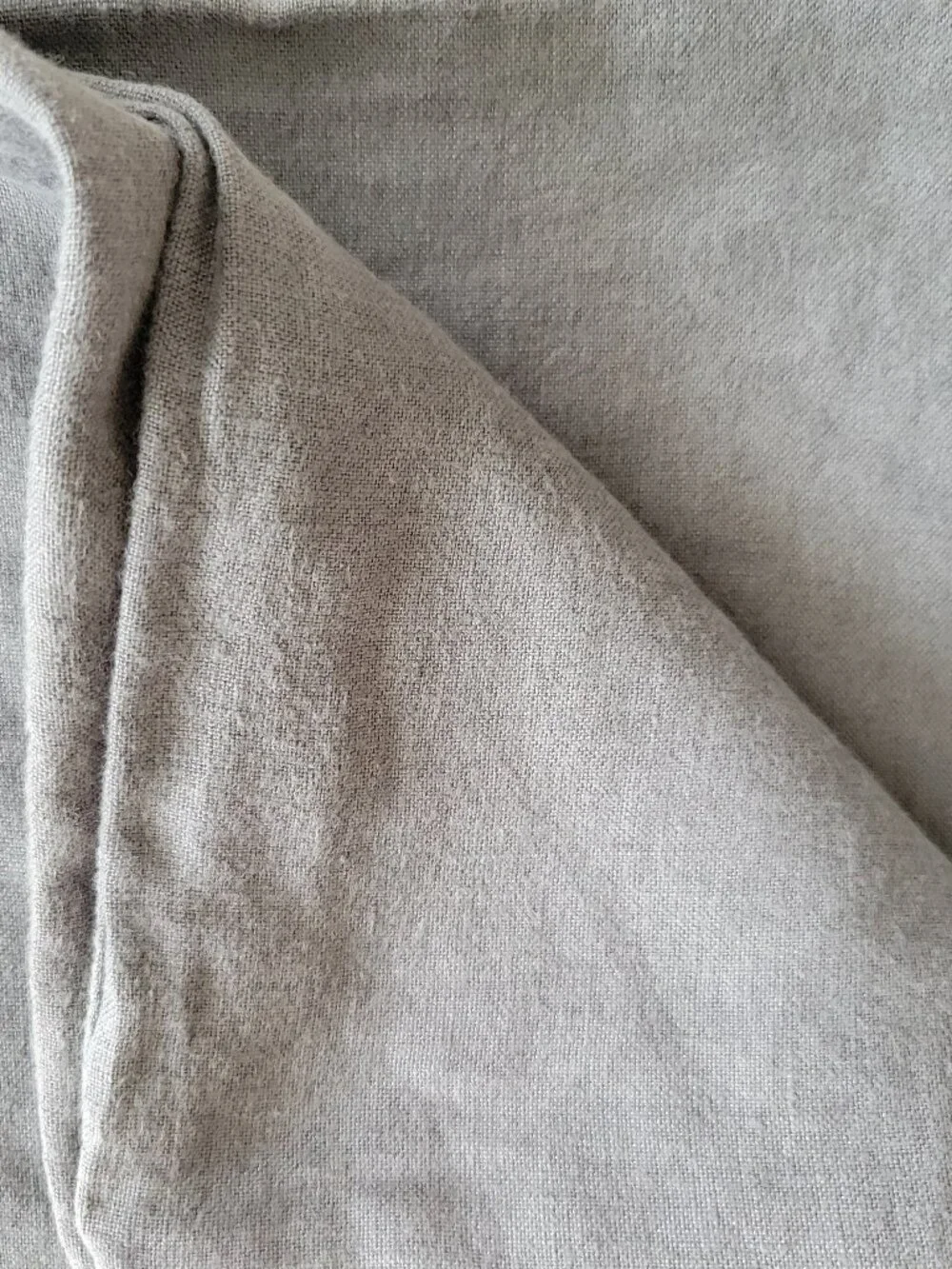 West Elm Linen Charcoal Grey Pillowcase One 26x26 Minimalist Neutral Modern